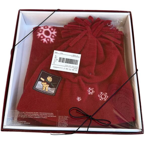 The Disney Store Winnie the Pooh and Eeyore Hat and Scarf Winter Gift Box Set - Picture 2 of 5